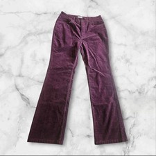 Wrangler Women  s High-Rise Bootcut Corduroy Pants Purple Size 31x30 Retro Y2K