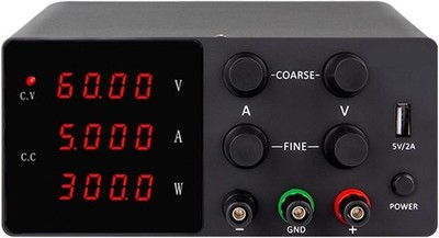 RUZIZAO DC Labornetzteil 120V 3A Labor Schaltquelle SPS-W305 schwarz