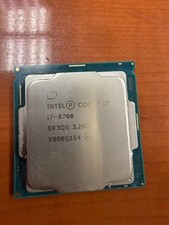 Intel Core i7-8700 Processor 3.2 GHz, 6 Cores, LGA 1151 - SR3QS