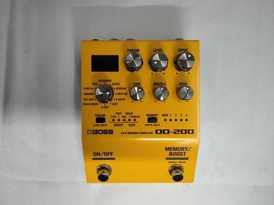 Boss OD-200 Hybrid Drive Overdrive Pedal 12 Modi MDP Analog/Digital 32 Bit