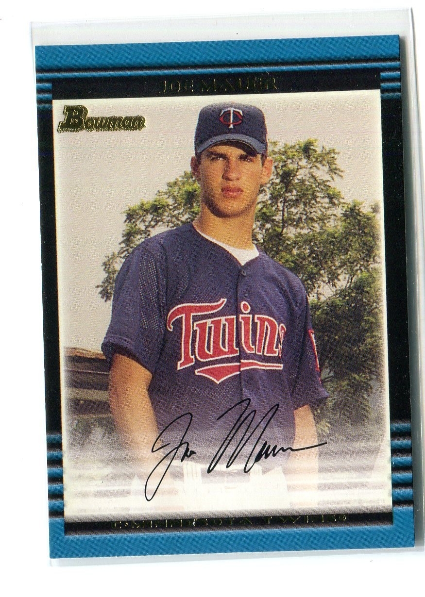 2002 Bowman Joe Mauer Rookie #379 Twins