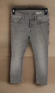 Women's Allsaints Faded Gray Cigarette Washed Stretch Jeans Size 28