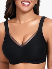 Gailife Womens Wireless V Mesh Comfortable Bra Seamless