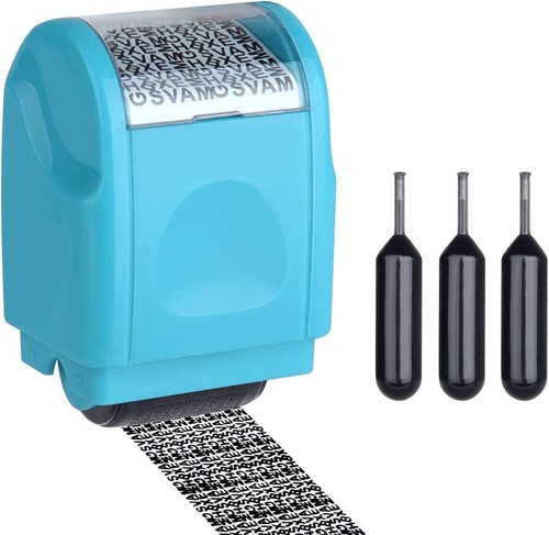 Identity ID Theft Protection Roller Stamp Guard Privacy Confidential Data Secure - Picture 4 of 22