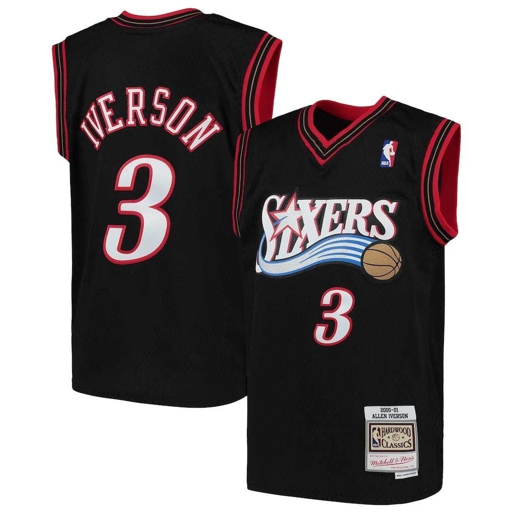 Reprinted Allen Iverson Men's Basketball Jersey For Men Fan Shirts