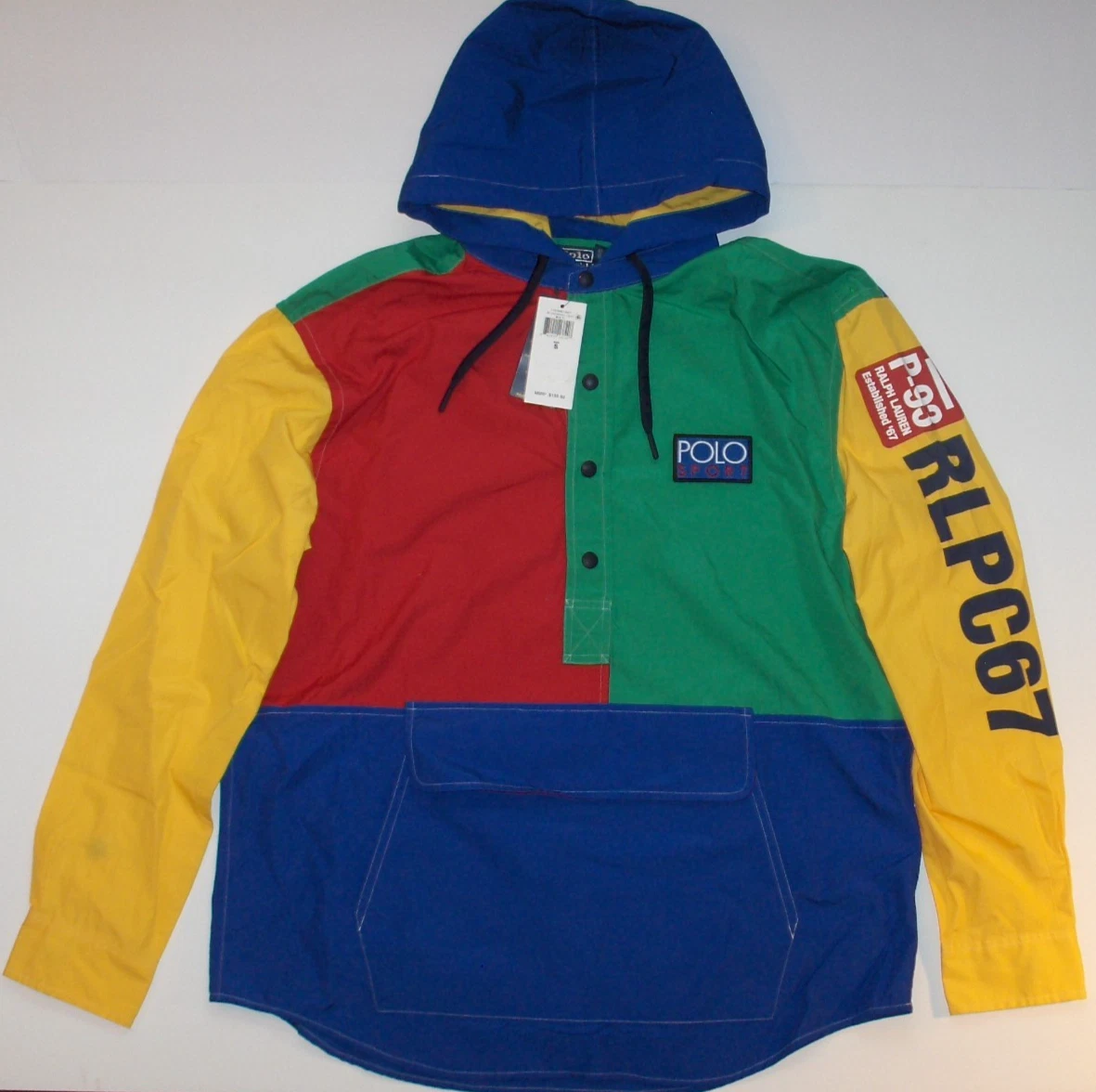 POLO RALPH LAUREN Men's Sport P-93 RLPC67 Hooded Pullover Windbreaker Jacket NWT
Opens in a new wind