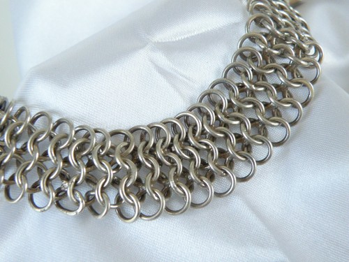 Vintage Sterling Silber 925 Kettenhemd Kette Gliederarmband 7" - Bild 14 von 24