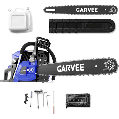 2-Stroke Gasoline Chainsaw 58 CC 20'' Bar Power Engine Wood Cutting Gas Chain Saw