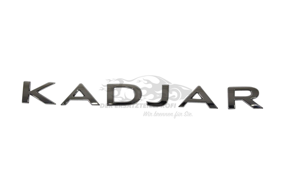Arka Bagaj Yazısı Monogram Parlak Krom Renault Kadjar Yazısı  Orjinal  – 908924449R – Akçeoğlu Otomotiv