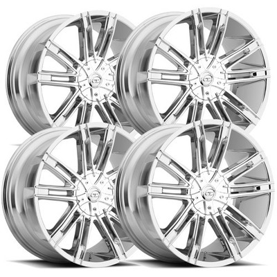 (Set of 4) VCT V28 20x8.5 5x110/5x4.5'' +40mm Chrome Wheels Rims 20'' Inch