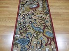 Turkish Oushak(Tree Of Life) Birds Multicolored Handmade Bohemian Rug 2.6x8 Ft — photo 9