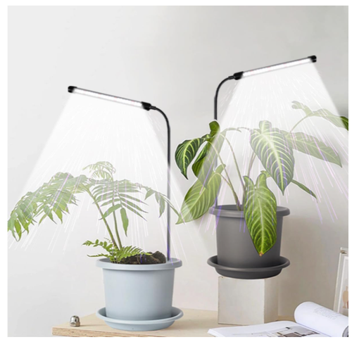 2 Pack LED Grow Light Full Spectrum 6000K Gooseneck Dimmable Timer | eBay
