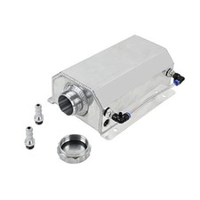 Coolant Overflow Tank, Aluminum 2L Radiator Overflow Tank, Universal Car