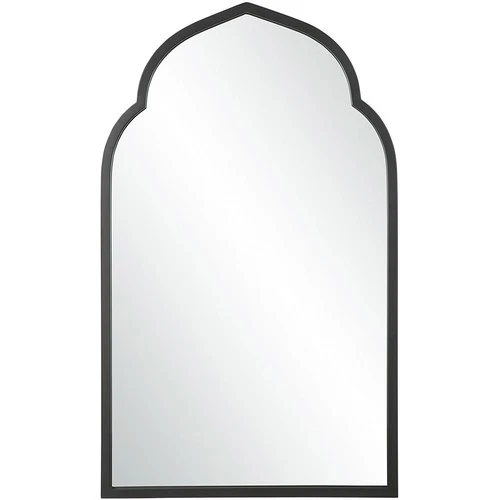 Uttermost 09746 Kenitra 40 X 24 inch Matte Black Arch Wall Mirror - Picture 1 of 6