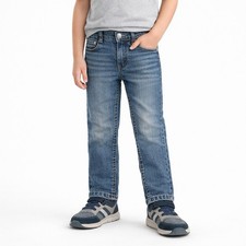 LEVI  S 511 Slim Jeans Kids Boys Blue Denim Adjustable Waist Size 7 Regular
