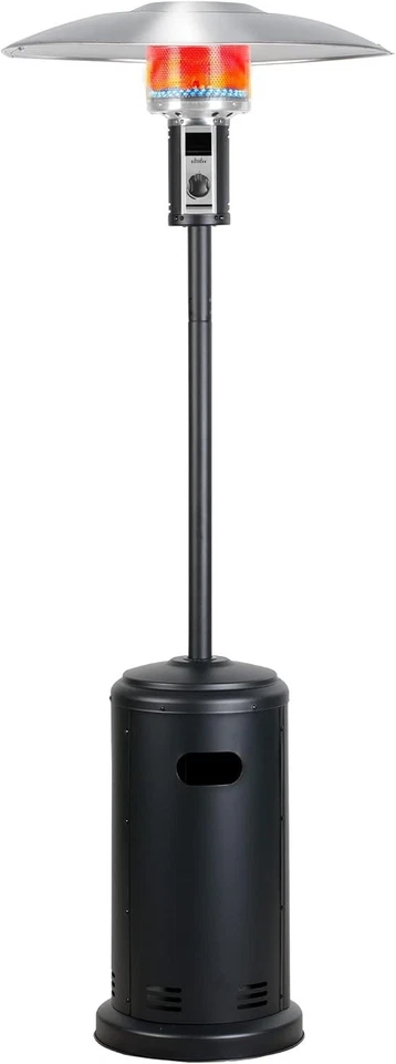 Riscaldatore per patio esterno 8,8 kW gas propano riscaldatore esterno ruote in piedi BIG HORN - Immagine 2 di 4