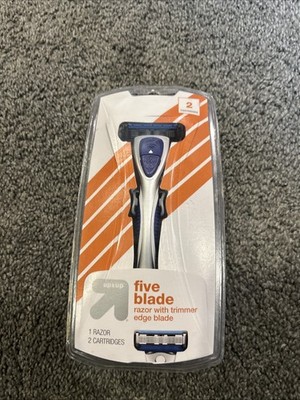 UP & UP Five Blade Razor Shaver Handle Trimmer Blade 2 Refill Cartridges Target