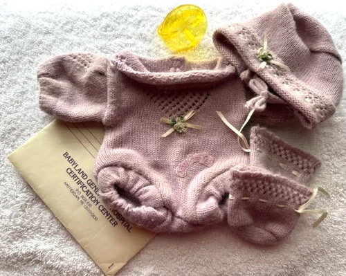 New ListingVintage 1980s Cabbage Patch Kids Preemie Layette & Accessories 6 Pieces No Doll