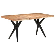 NNEVL Dining Table 160x80x76 cm Solid Acacia Wood