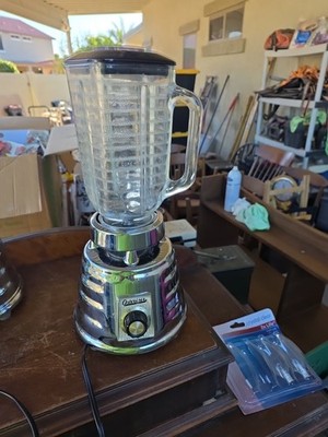 Vintage Oysterizer Super Delux Stainless Steel  Glass Blender Works