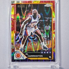 Al Harrington 2025 Topps Chrome McDonald's All-American Tie-Dye Refractor /25