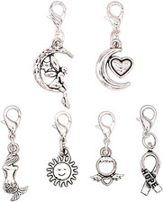 Zipper Pull Charms - Set of 6