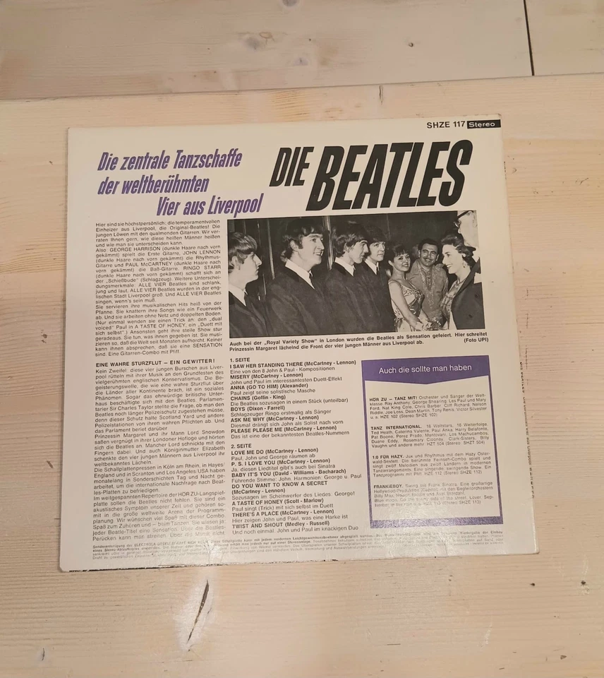 BEATLES VINYL LP ©73 GER "Please Please Me Und Andere Knüller" HÖR ZU Ausgabe - Image 2 of 4