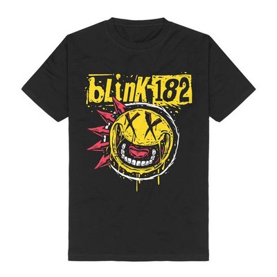 Blink-182 T-Shirt Herren Punk Smile schwarz Band-Merch, Bands