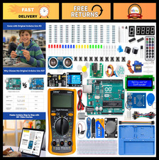 Arduino Starter Kit with Multimeter, 34 Projects  40 Video Courses, Breadboard
