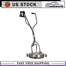 16.5" Pressure Washer Surface Cleaner With Handles + 4 Spinner Wheels