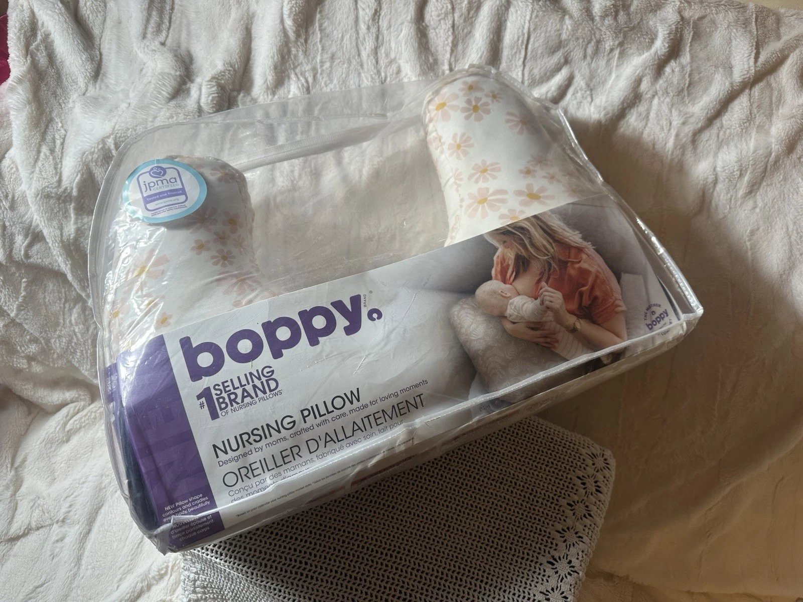 Boppy U-Shape Nursing Pillow, Removable Cover, Floral White Pink Yellow
Opens in a new window or tab