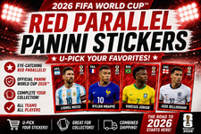 PANINI WORLD CUP 2026 STICKERS RED PARALLELS -You Pick