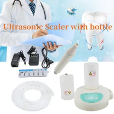 Dental Descaler Ultrasonic Scaler Teeth Cleaning Machine Foot Pedal Bottles Tips