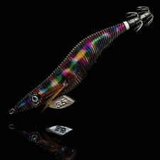 RUI SQUID JIG KR18 GOLD TURN SILVER RAINBOW BELLY SIZE 3 EGI FISHING LURE