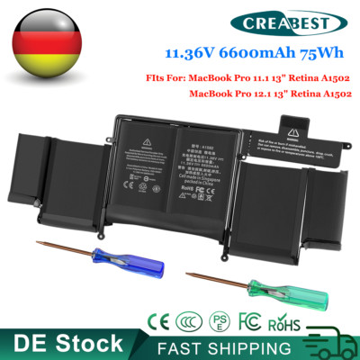 11.34V A1502 A1582 Akku Für MacBook Pro Retina 13  A1493 Early 2015 Mid 2014