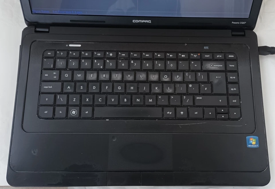 Compaq Presario CQ57-302EA 657324-001 Black Laptop 15.6" 2GB 128GB Windows 7 - Image 3 of 4