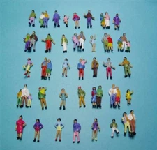 HO Gauge 1:87 Scale Model Figures 50 Town People in Several Different Poses