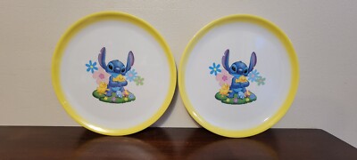 Set of 2 2005 Disney's  Lilo & Stitch Plate ~ Kids Melamine Plate ~ NEW