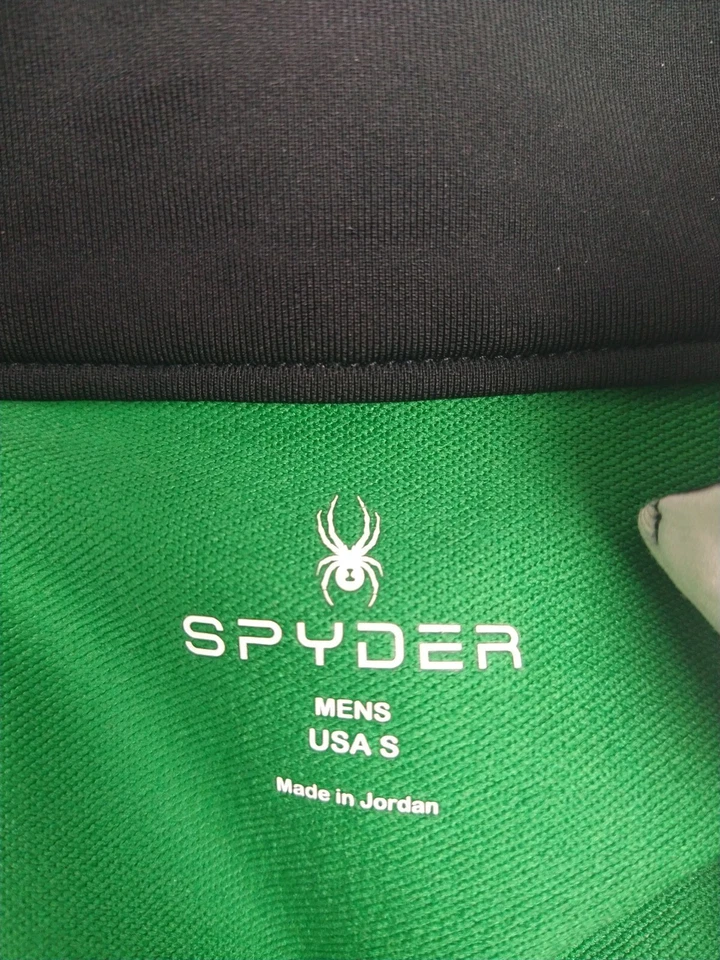 Pullover Spyder Para Hombre S Cargador Termastretch 1/2 Cremallera Cuello Alto Capa Media Verde  Foto 4 de 4