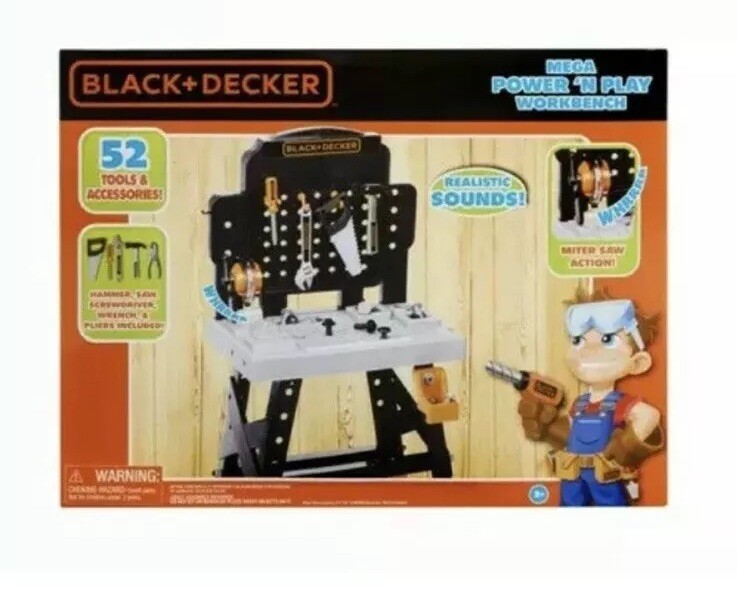 black and decker play tool bench