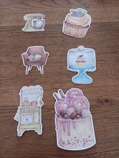 6X PAPER DIE CUTS FOR SCRAPBOOKING/JOURNALS MIXED PD84 Cake