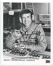 Bruce Morrow Signed 8x10 Photo Vintage Autographed Radio Performer Cousin Bruce