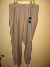 New Chaps Dress Pants  65% Polyster 35% Rayon 14H 30H-4  Beige Tan Khaki ???
