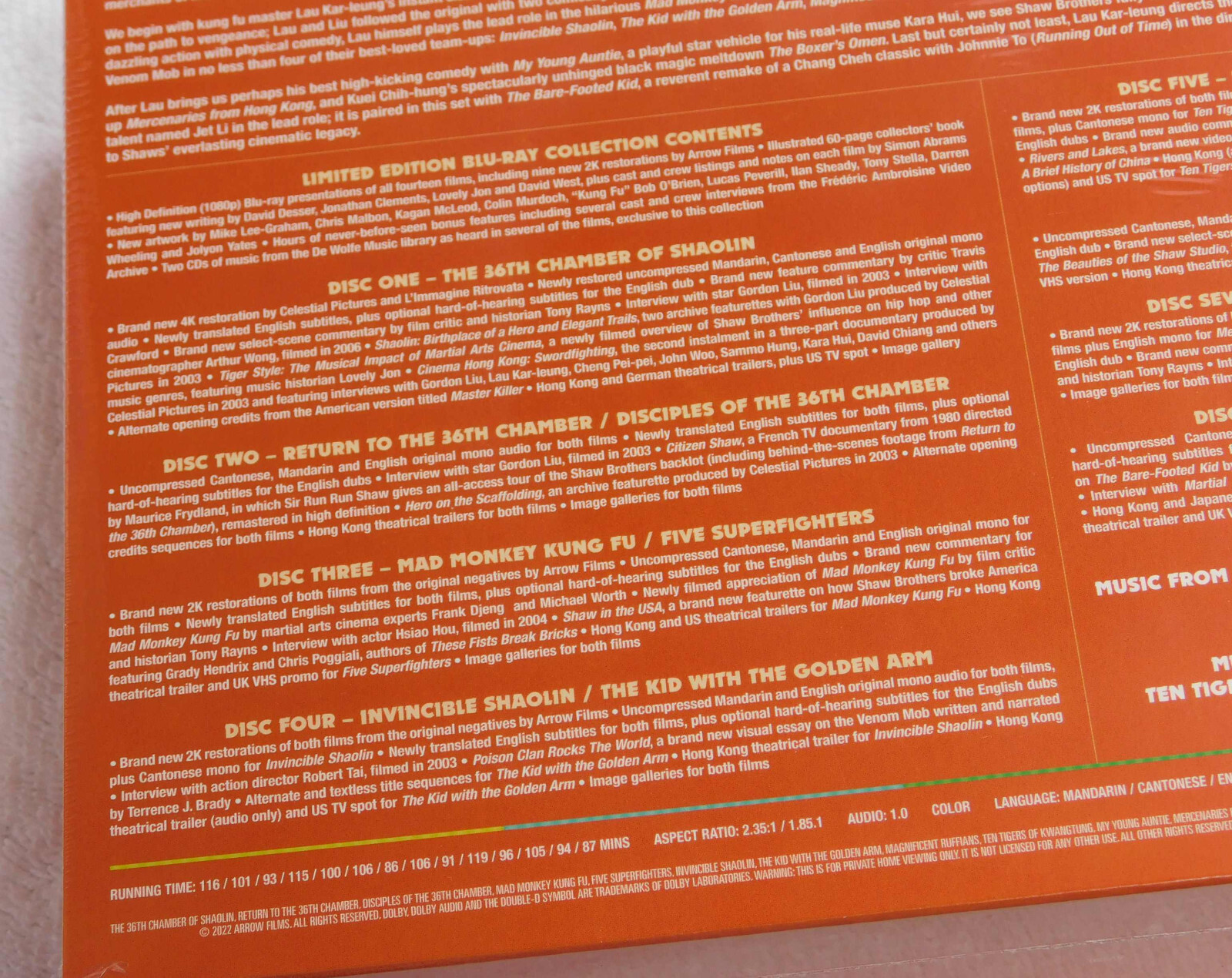 Shawscope Volume Two Arrow BluRay NEW SEALED Vol 2 Shaw Brothers 36th