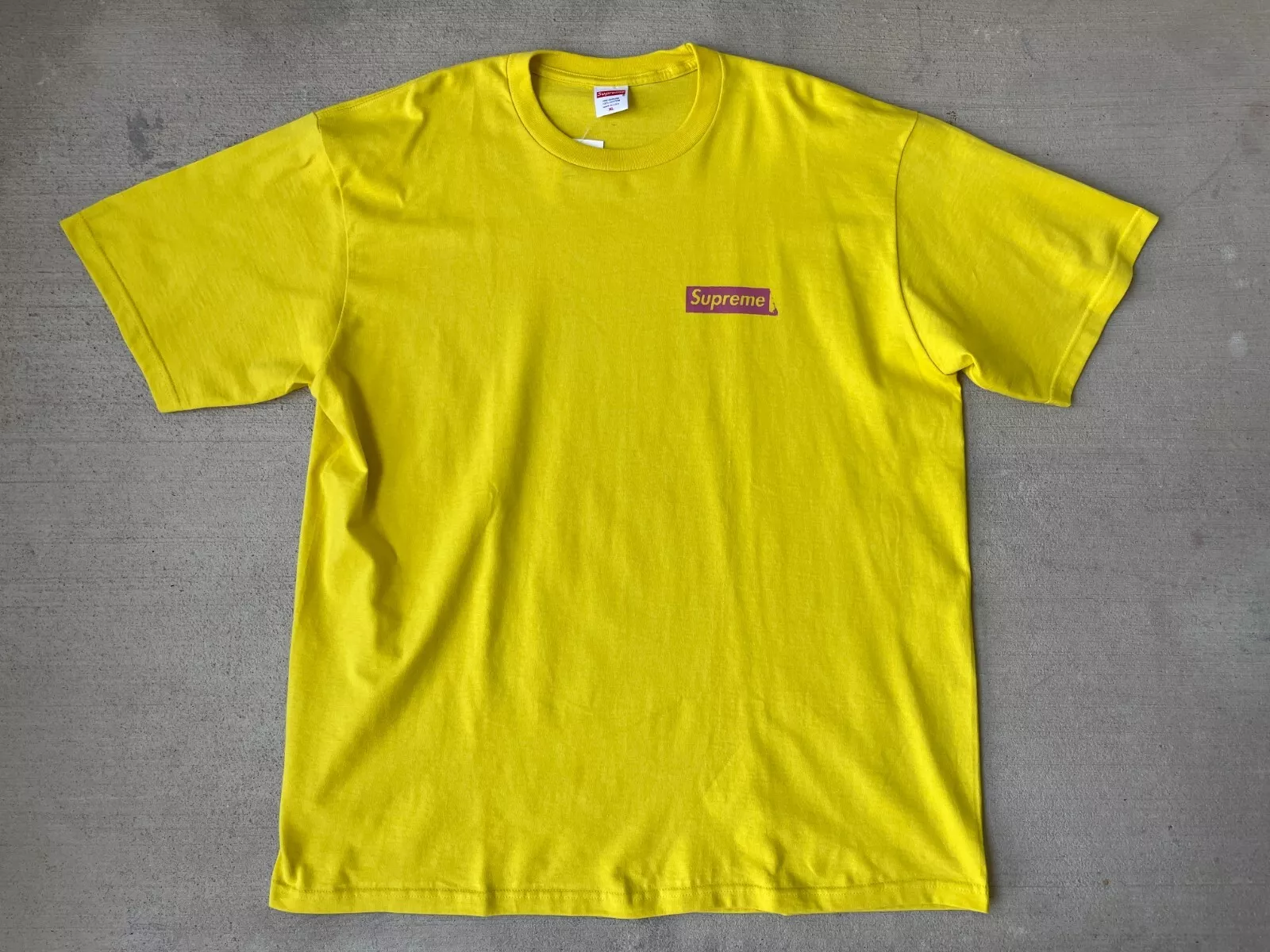 Tee shirt Supreme No More Sh*t citron taille XL FW20