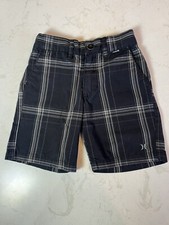 Hurley Boys Youth Board Shorts Black Striped Size 4T