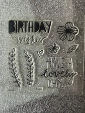 Close To My Heart My Acrylix B1462 Lovely Birthday Occasions Premium Stamps