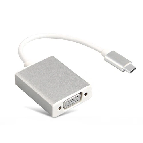 USB 3.1 Type C Video to VGA TV Monitor Projector Adapter for MacBook ChromeBook