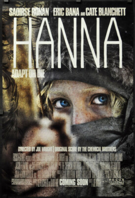 HANNA 2011 ORIG 27X40 2/S MOVIE POSTER SAOIRSE RONAN CATE BLANCHETT ERIC  BANA