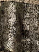 Vintage Silky Long Neck Head Hair Scarf Animal Print Beige Brown New 10  x60  